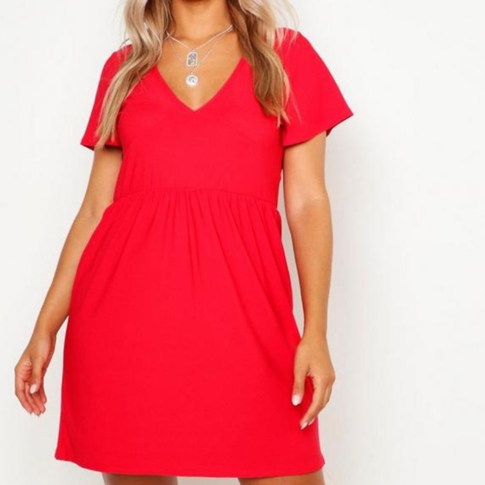 Red dress from Boohoo! Size 16!